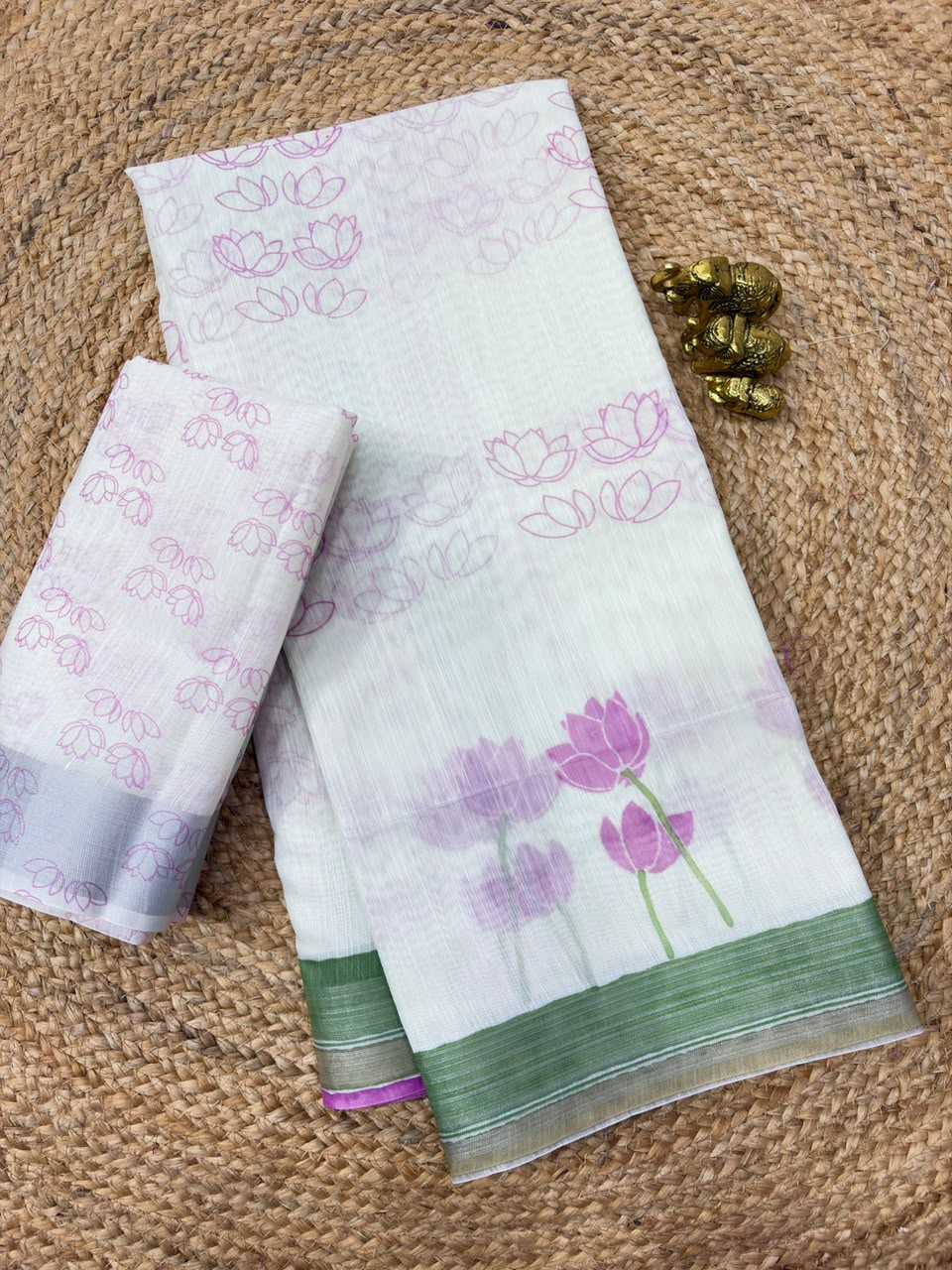 Linen Designer Saree