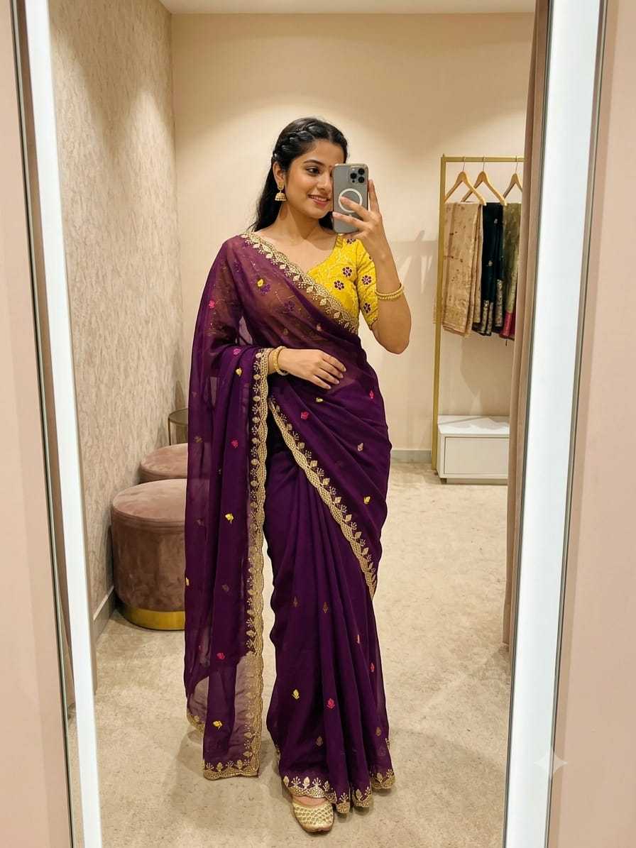 Georgette Party Wear Saree