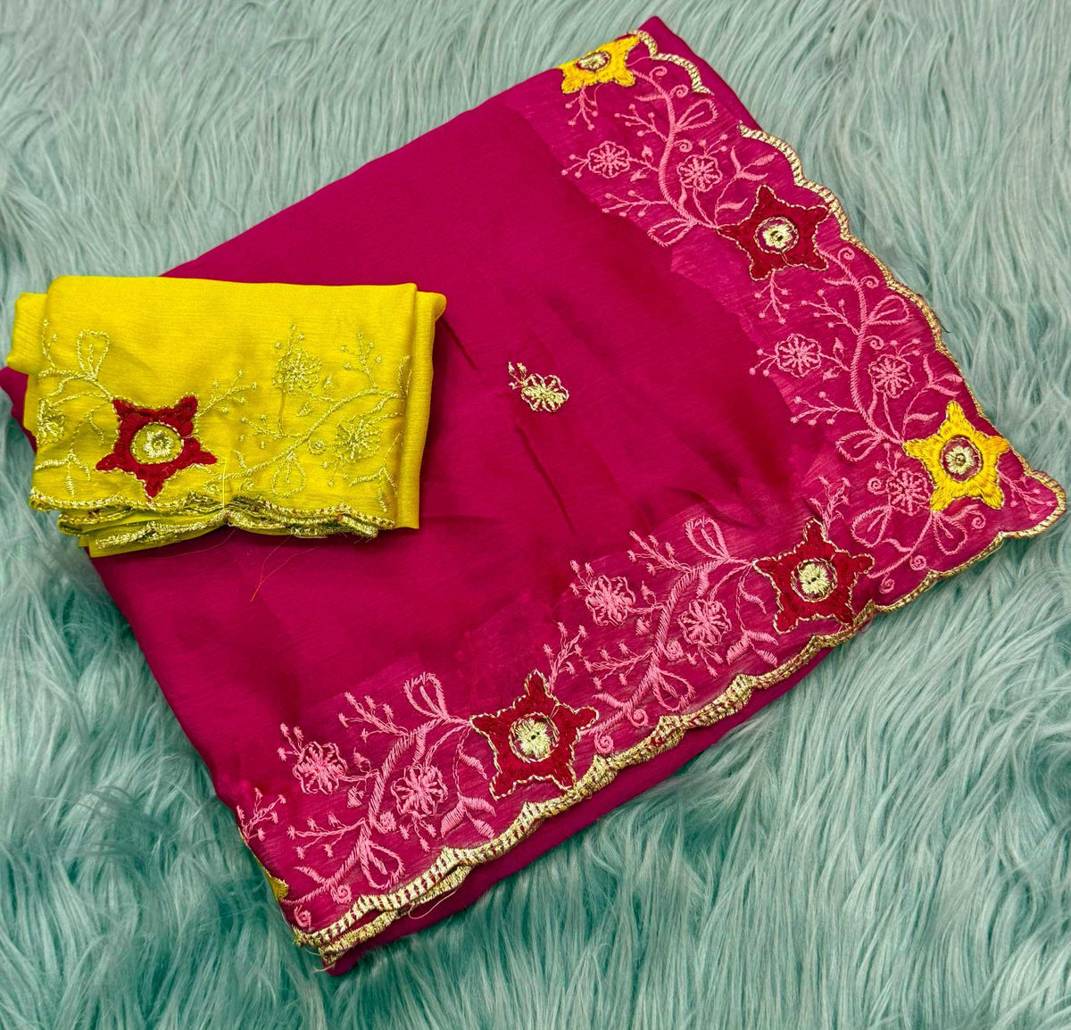 Chiffon Designer Saree