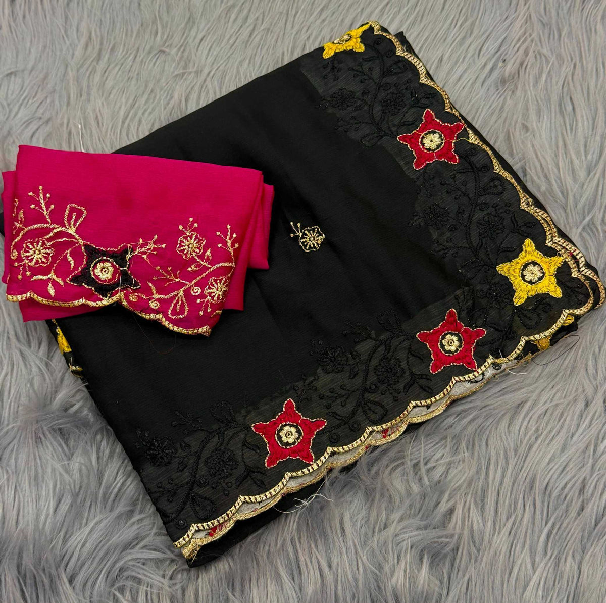 Chiffon Designer Saree