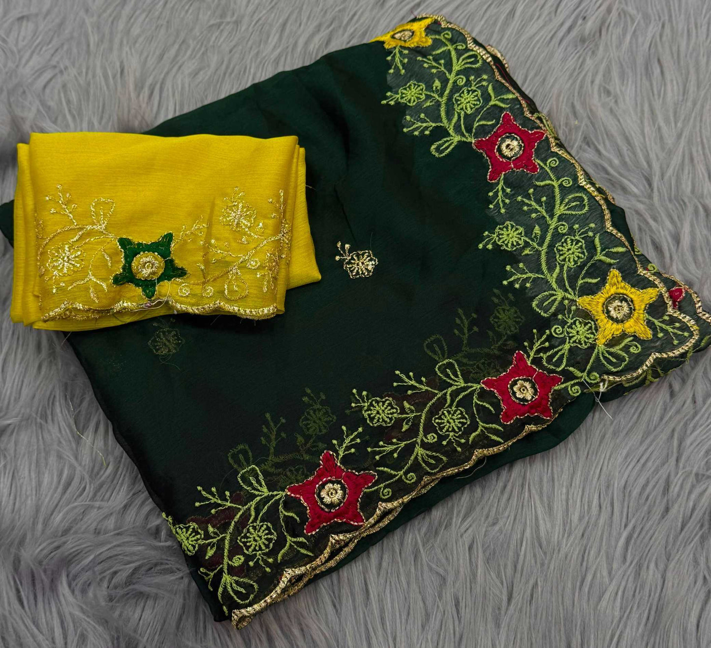 Chiffon Designer Saree