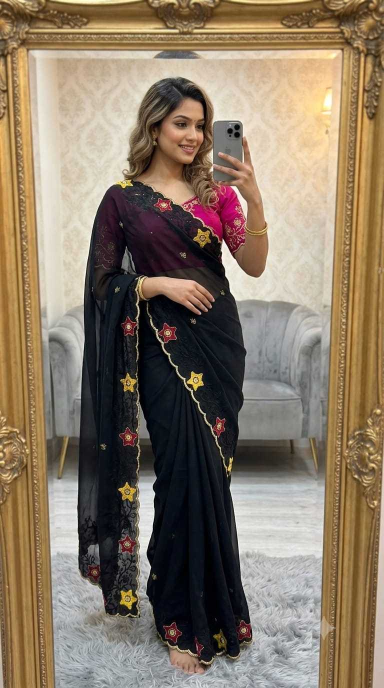 Chiffon Designer Saree