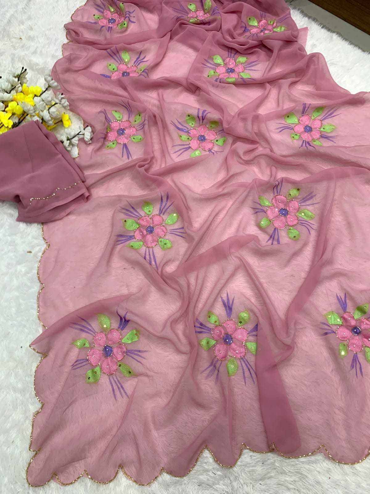 Georgette Printed Saree