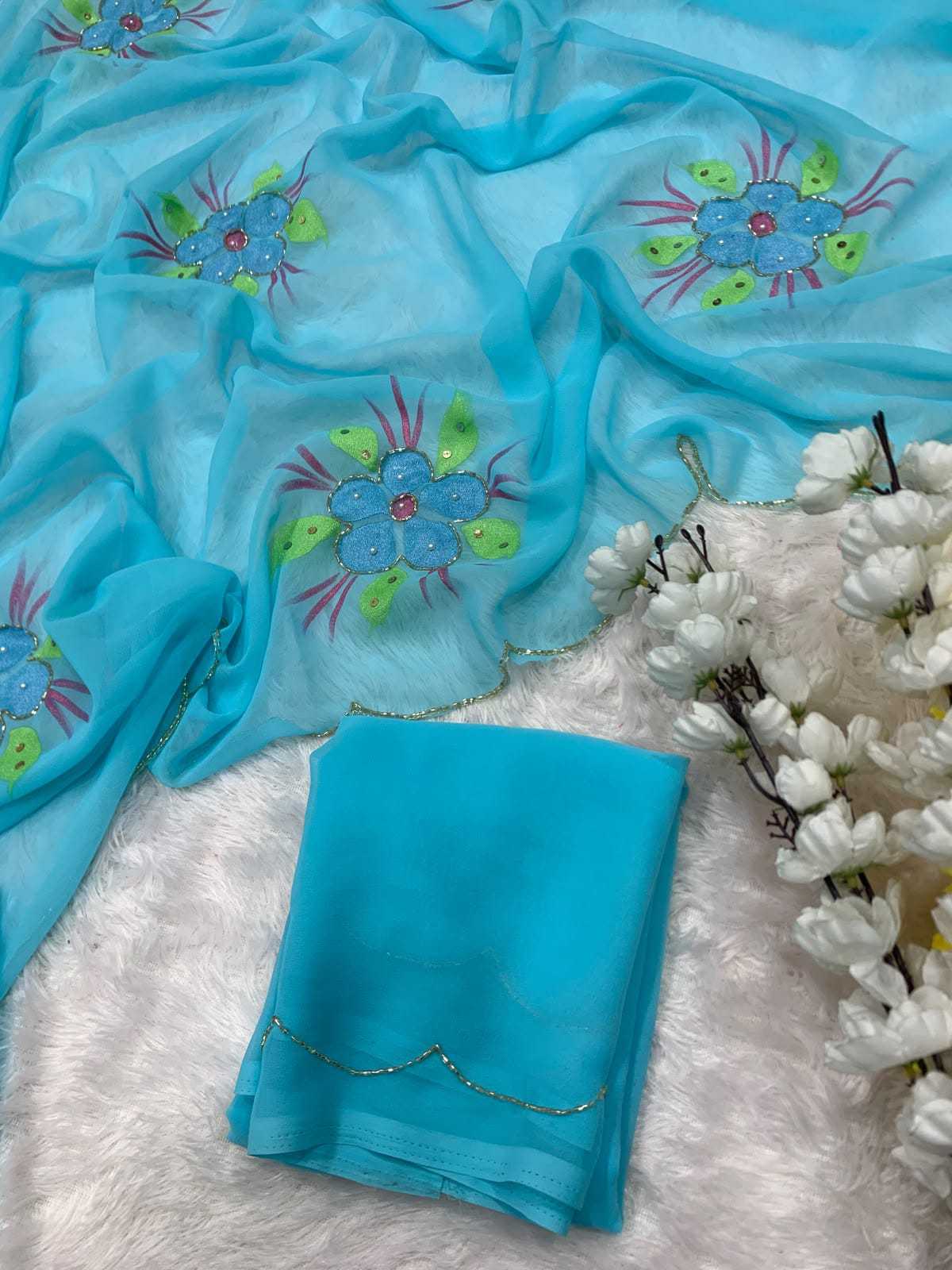 Georgette Printed Saree