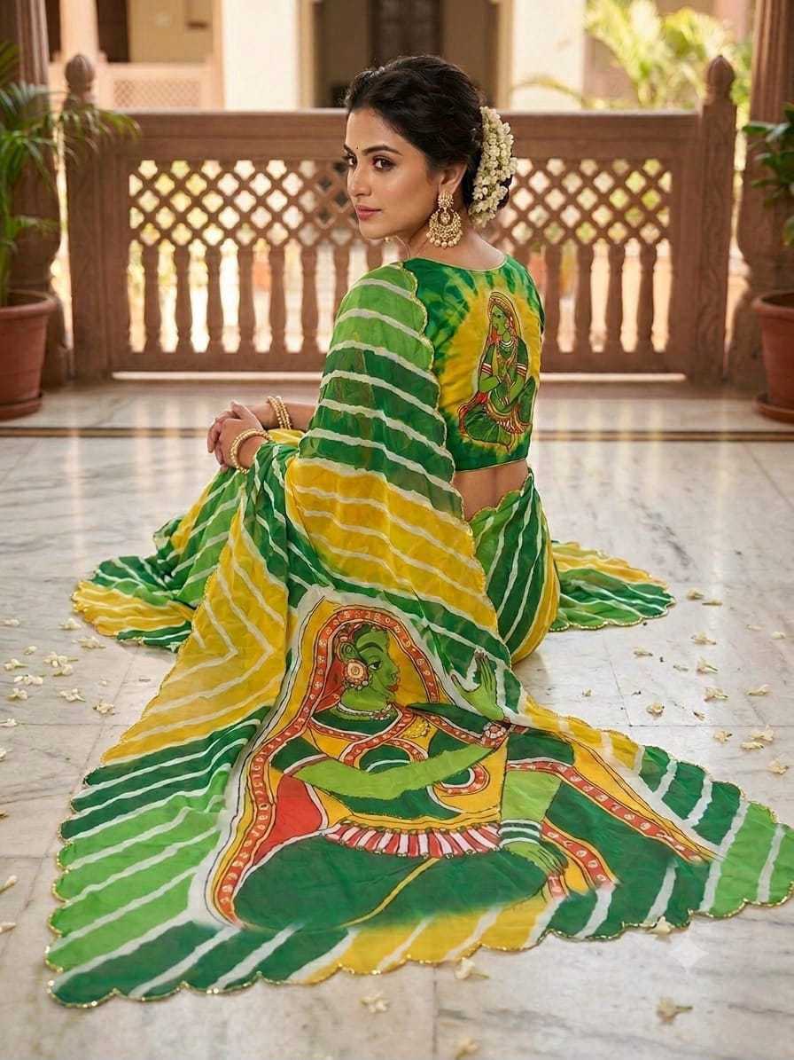 Satin Silk Handloom Saree