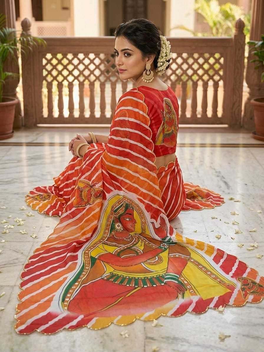 Satin Silk Handloom Saree