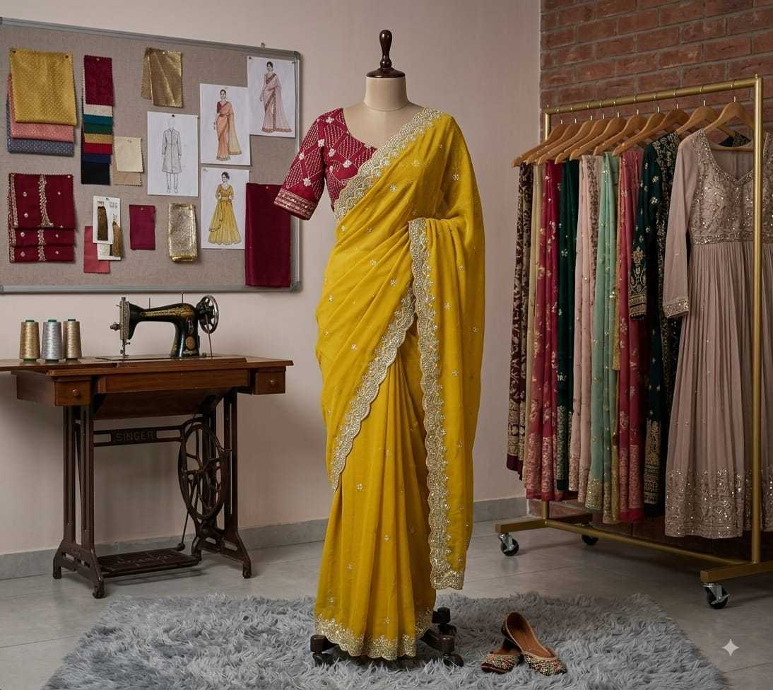 Georgette Party Wear Saree