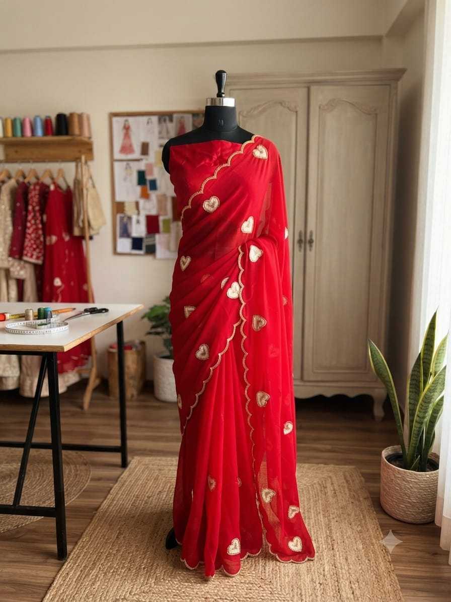 Georgette Designer Saree 1835