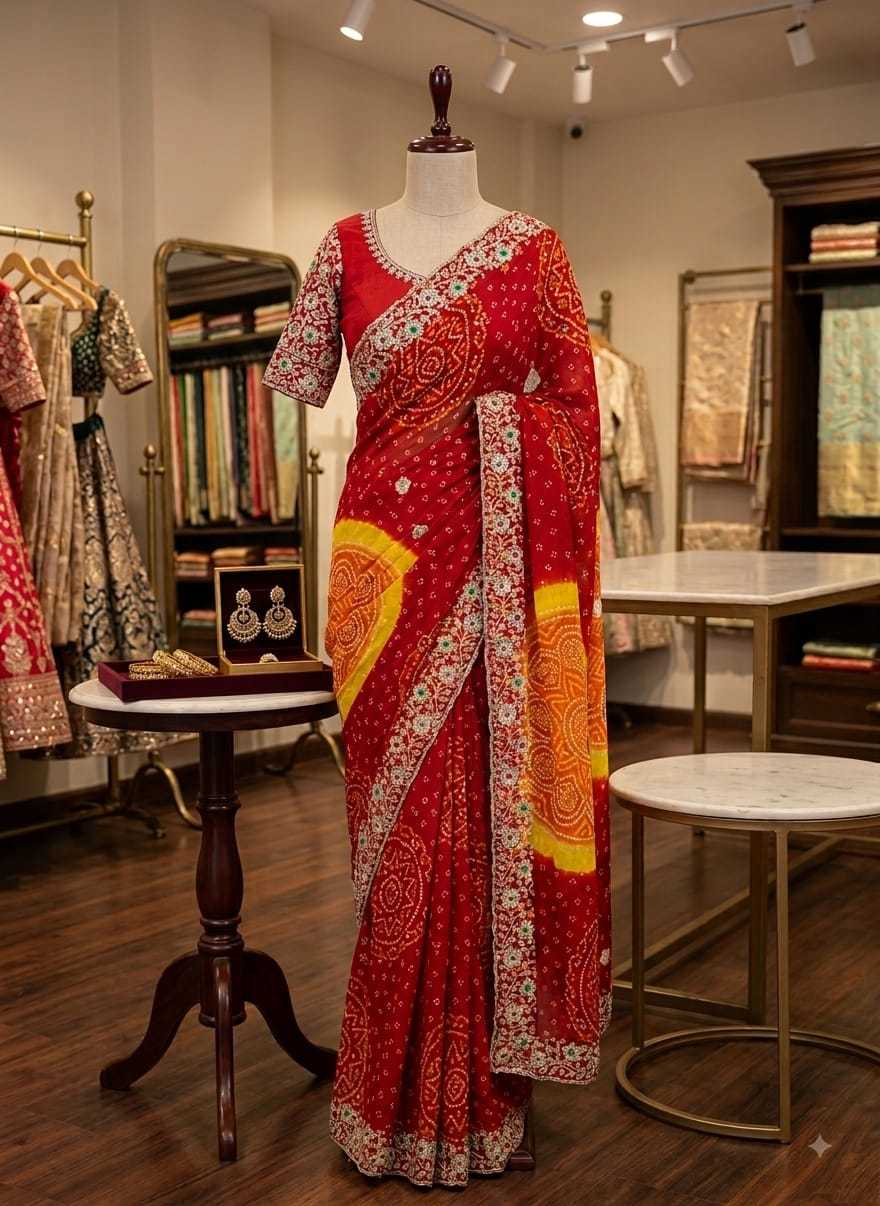 Georgette Printed Saree