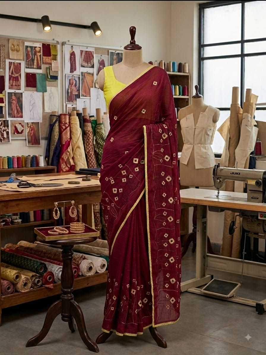 Chiffon Designer Saree