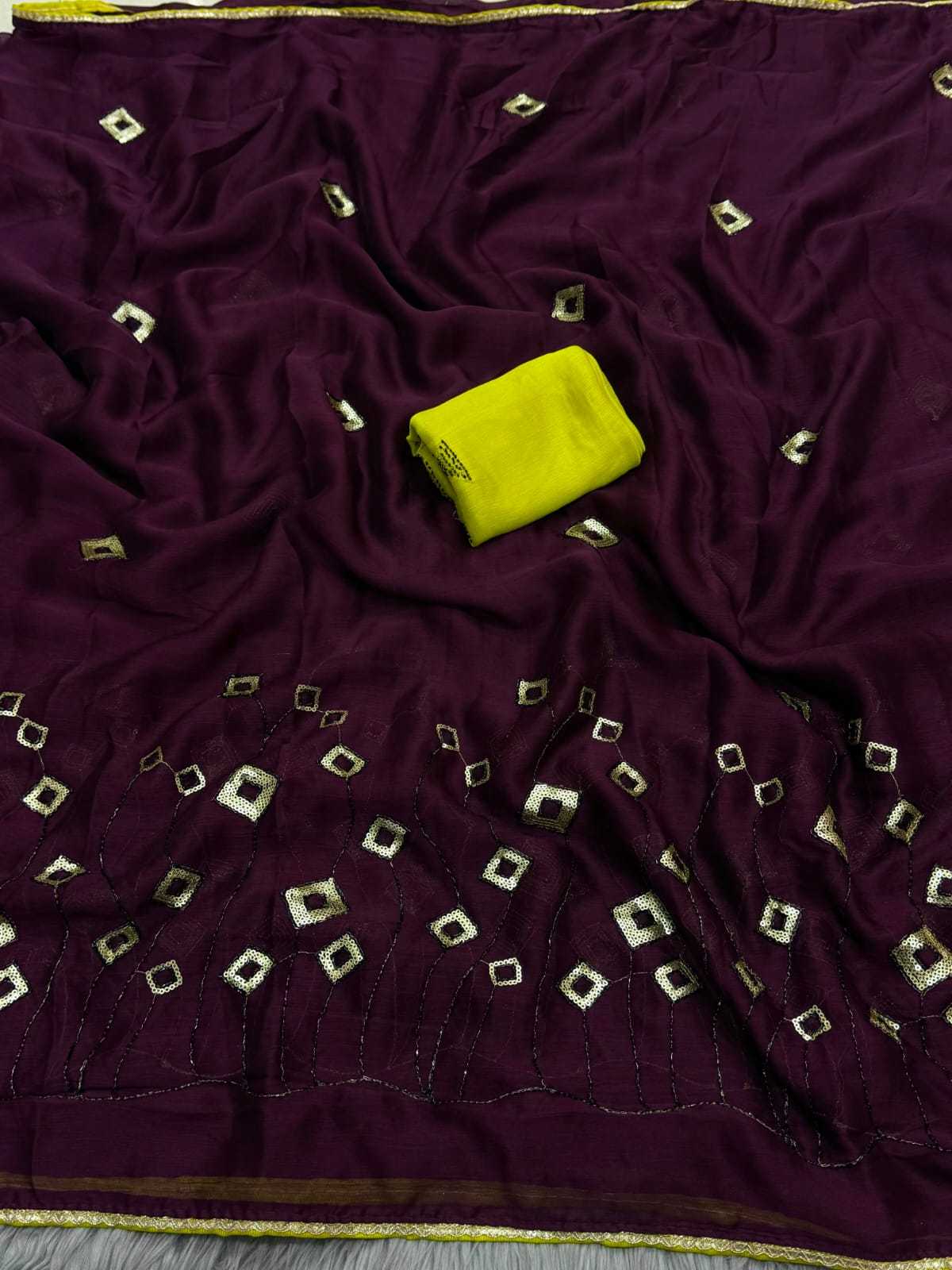 Chiffon Designer Saree