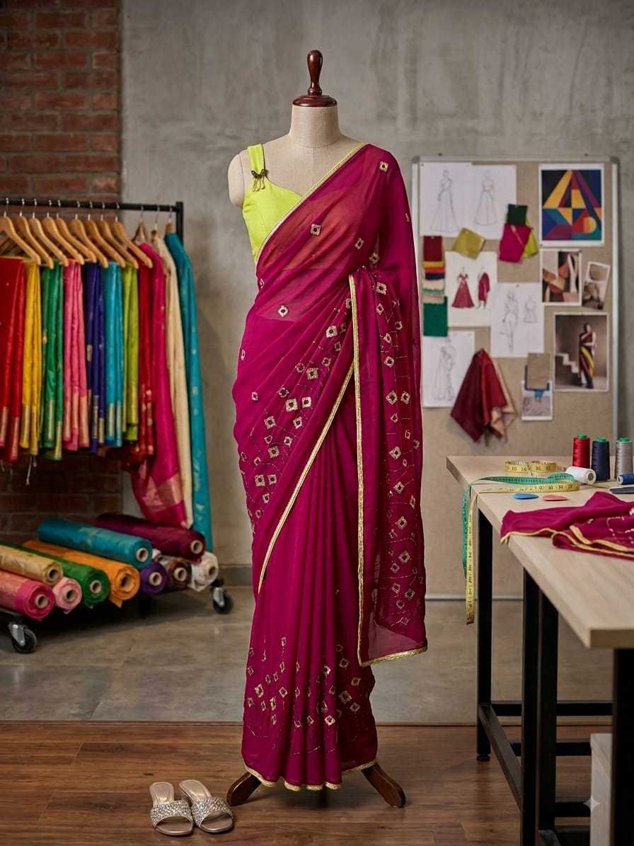 Chiffon Designer Saree