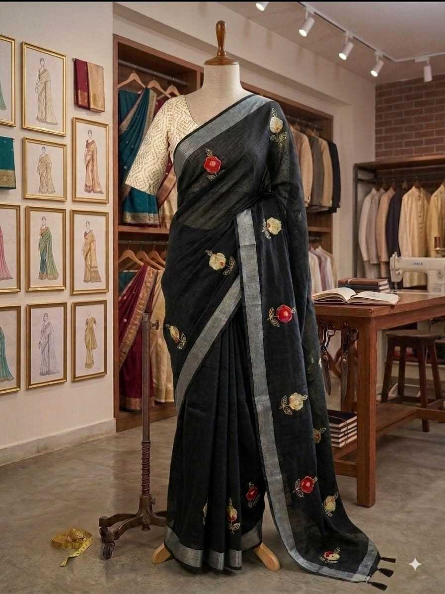 Cotton Hand Work Saree