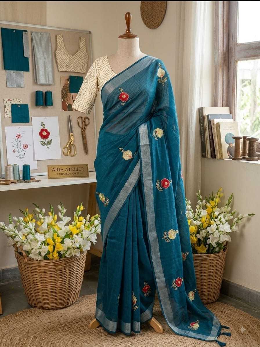 Cotton Hand Work Saree