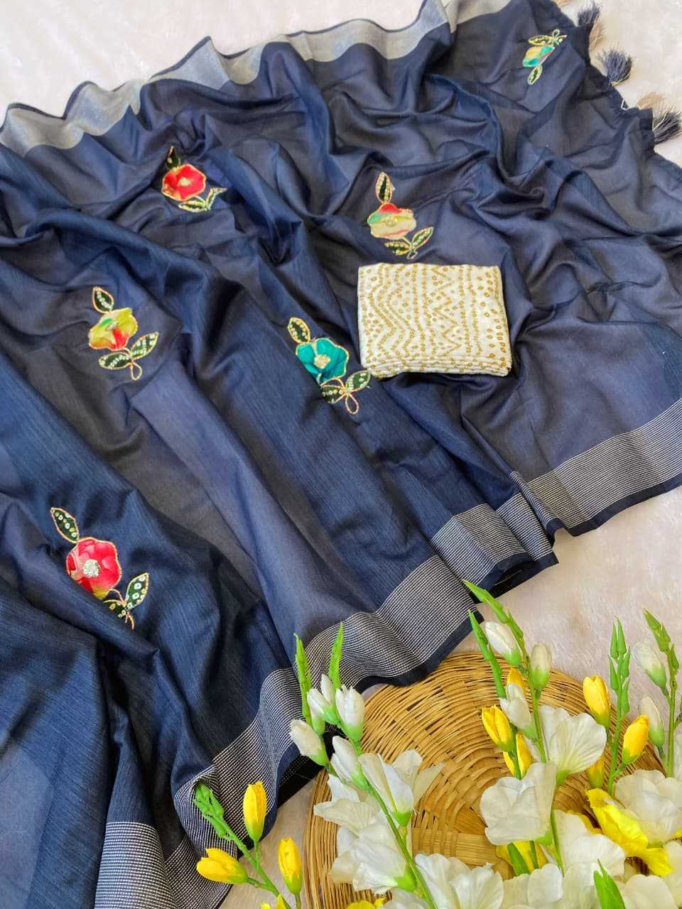 Cotton Hand Work Saree