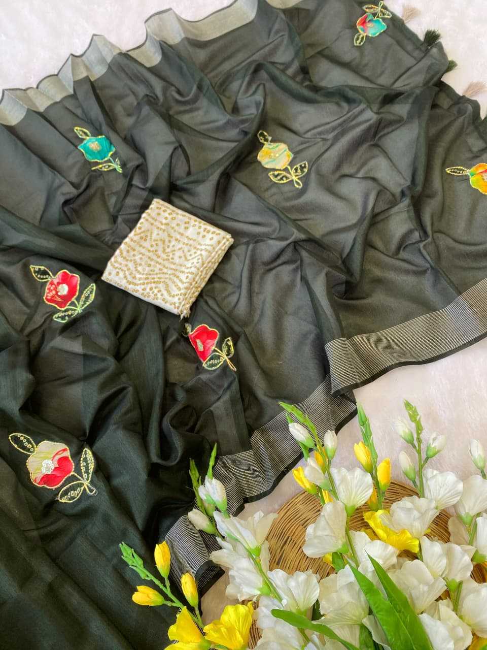 Cotton Hand Work Saree