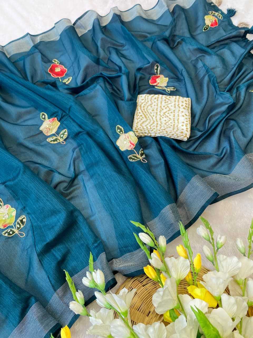 Cotton Hand Work Saree