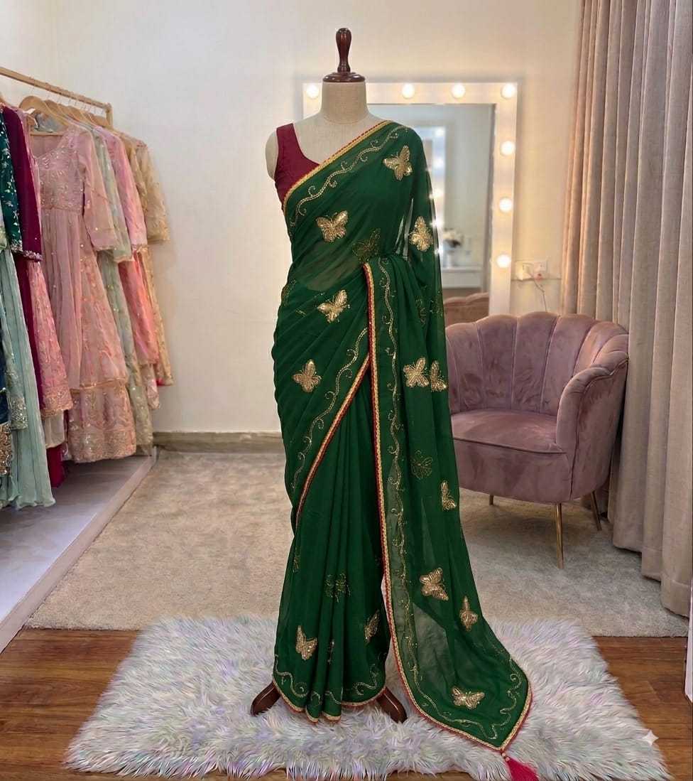 Georgette Designer Saree 1845