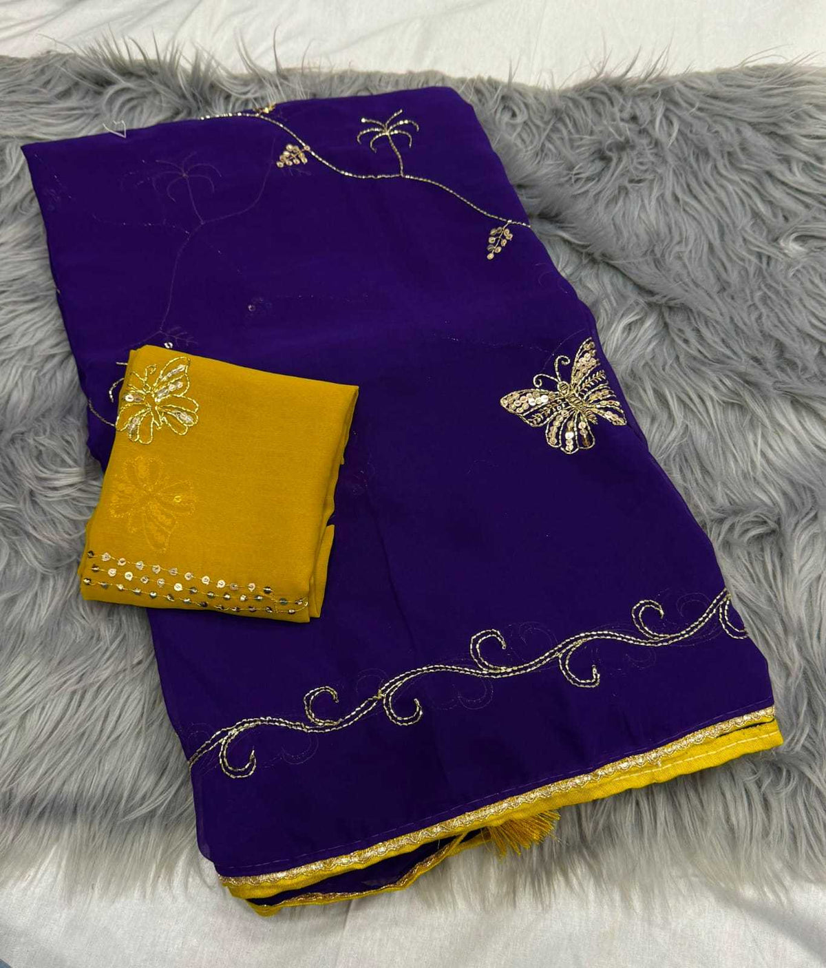 Georgette Designer Saree 1845