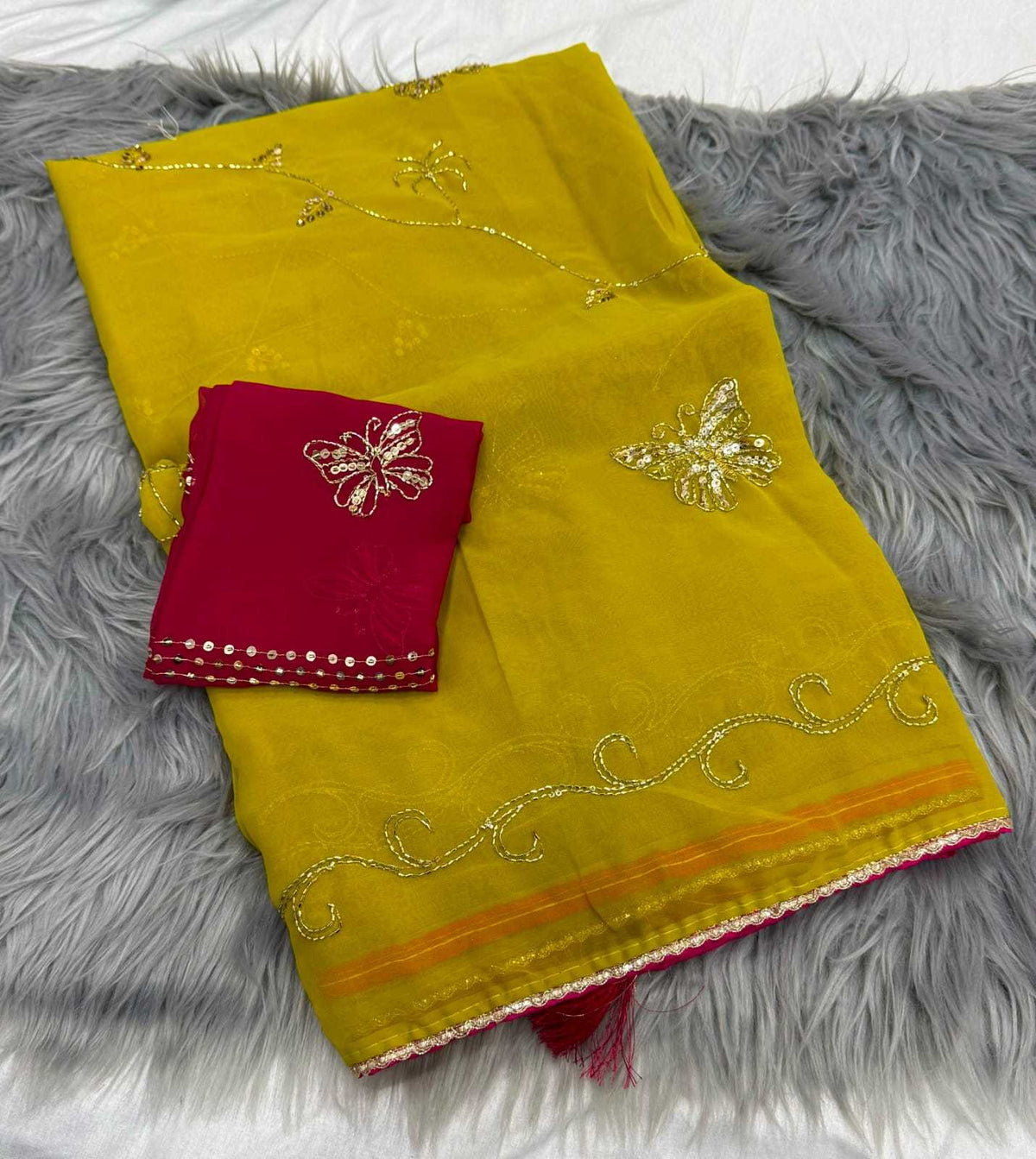 Georgette Designer Saree 1845