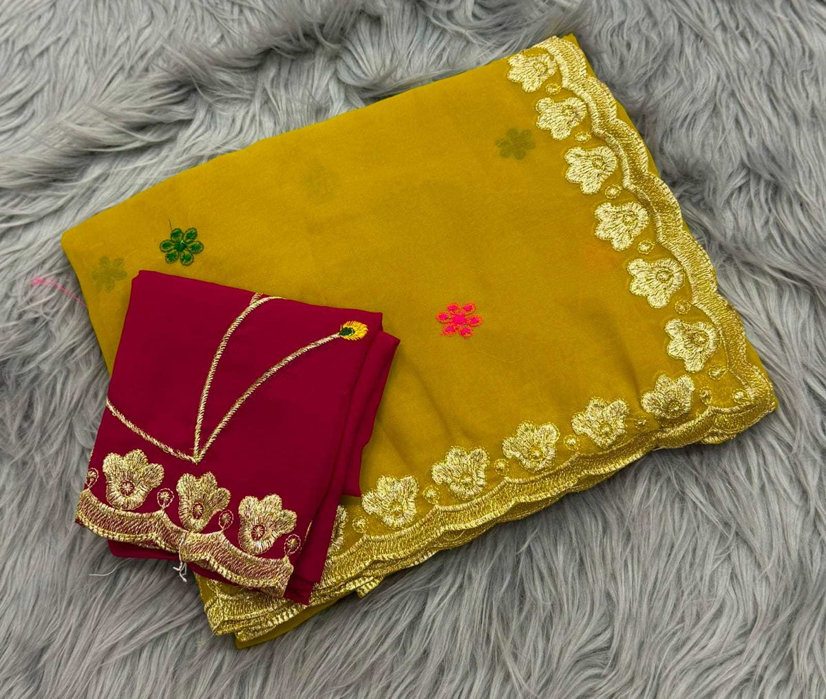 Georgette Designer Saree 1855