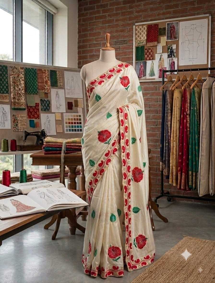 Rangoli Silk Hand Work Saree