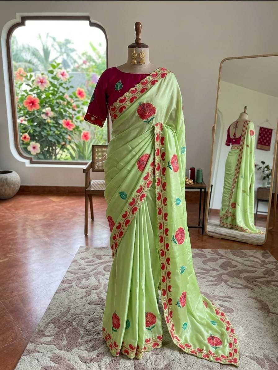 Rangoli Silk Hand Work Saree