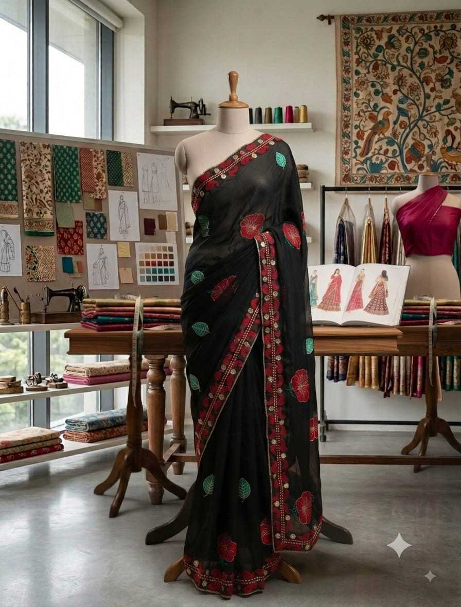 Rangoli Silk Hand Work Saree