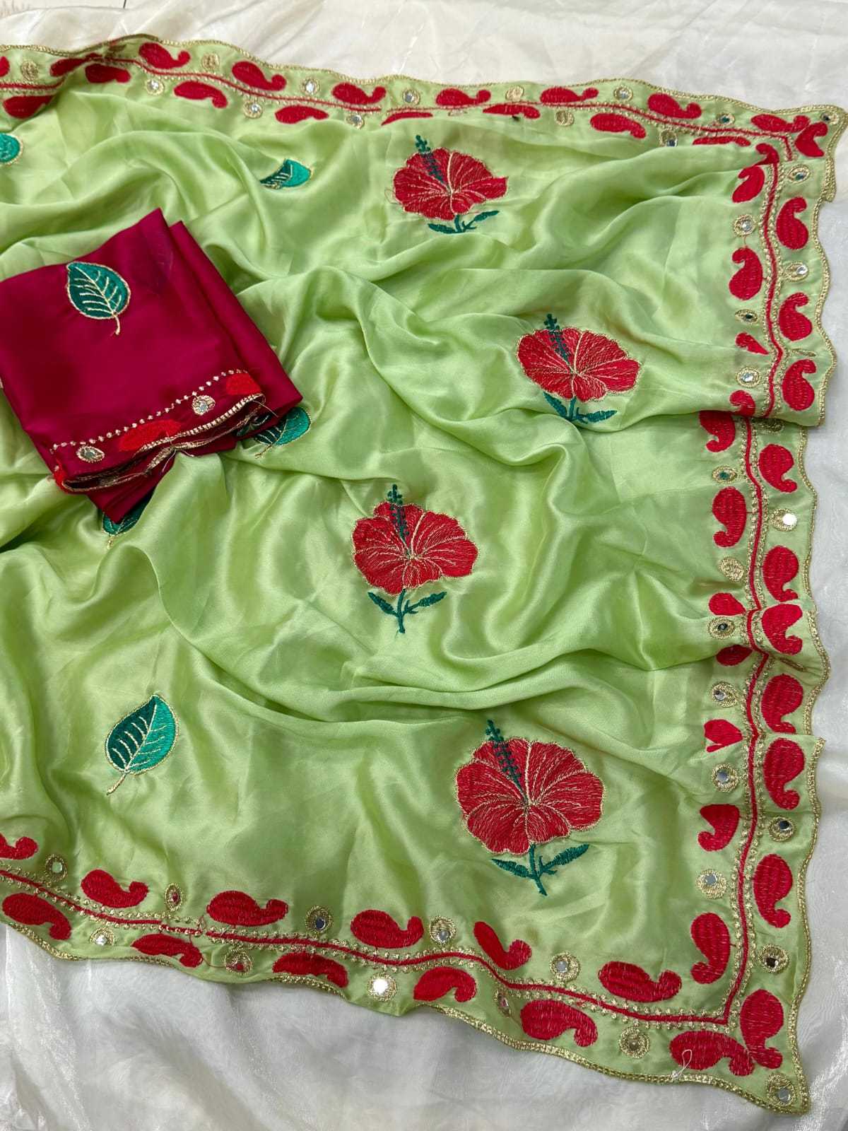 Rangoli Silk Hand Work Saree