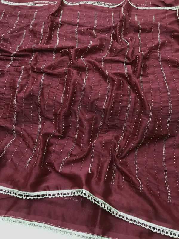 Georgette Designer Saree in Purple