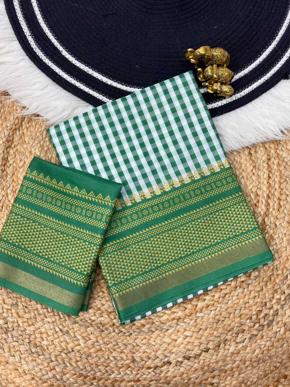 Soft Cotton Designer Saree in Blue