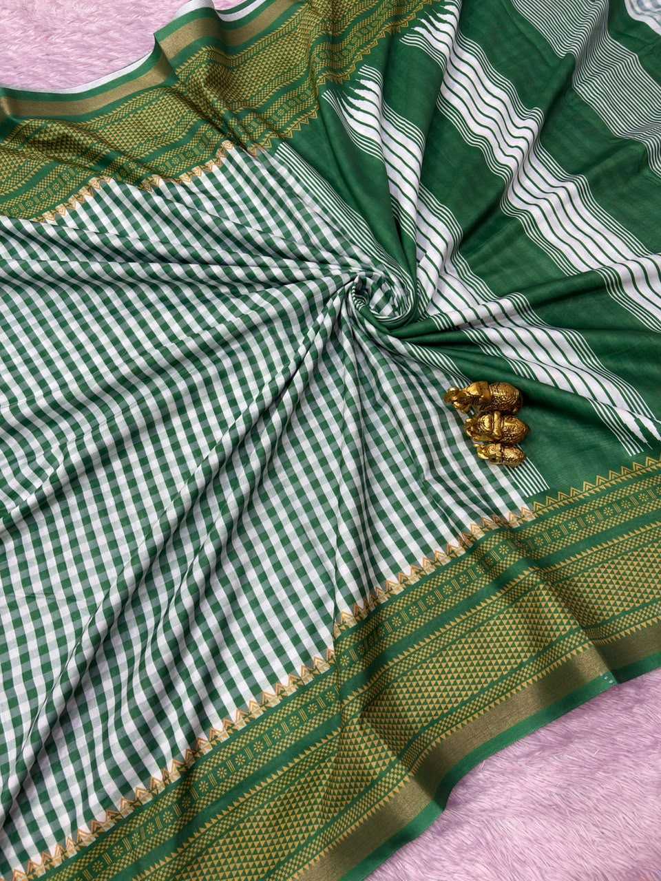 Soft Cotton Designer Saree in Blue