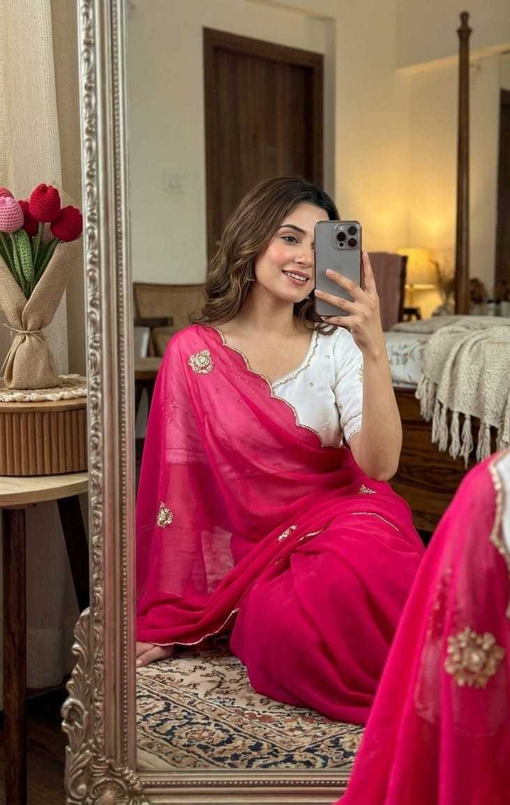 Georgette Designer Saree 1890