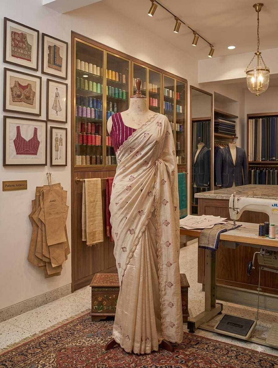Vichitra Silk Traditional Saree