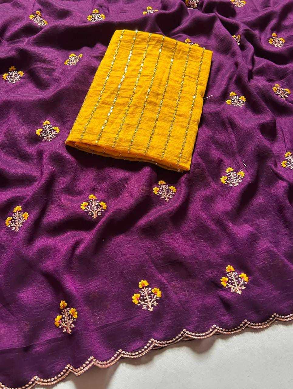 Vichitra Silk Traditional Saree