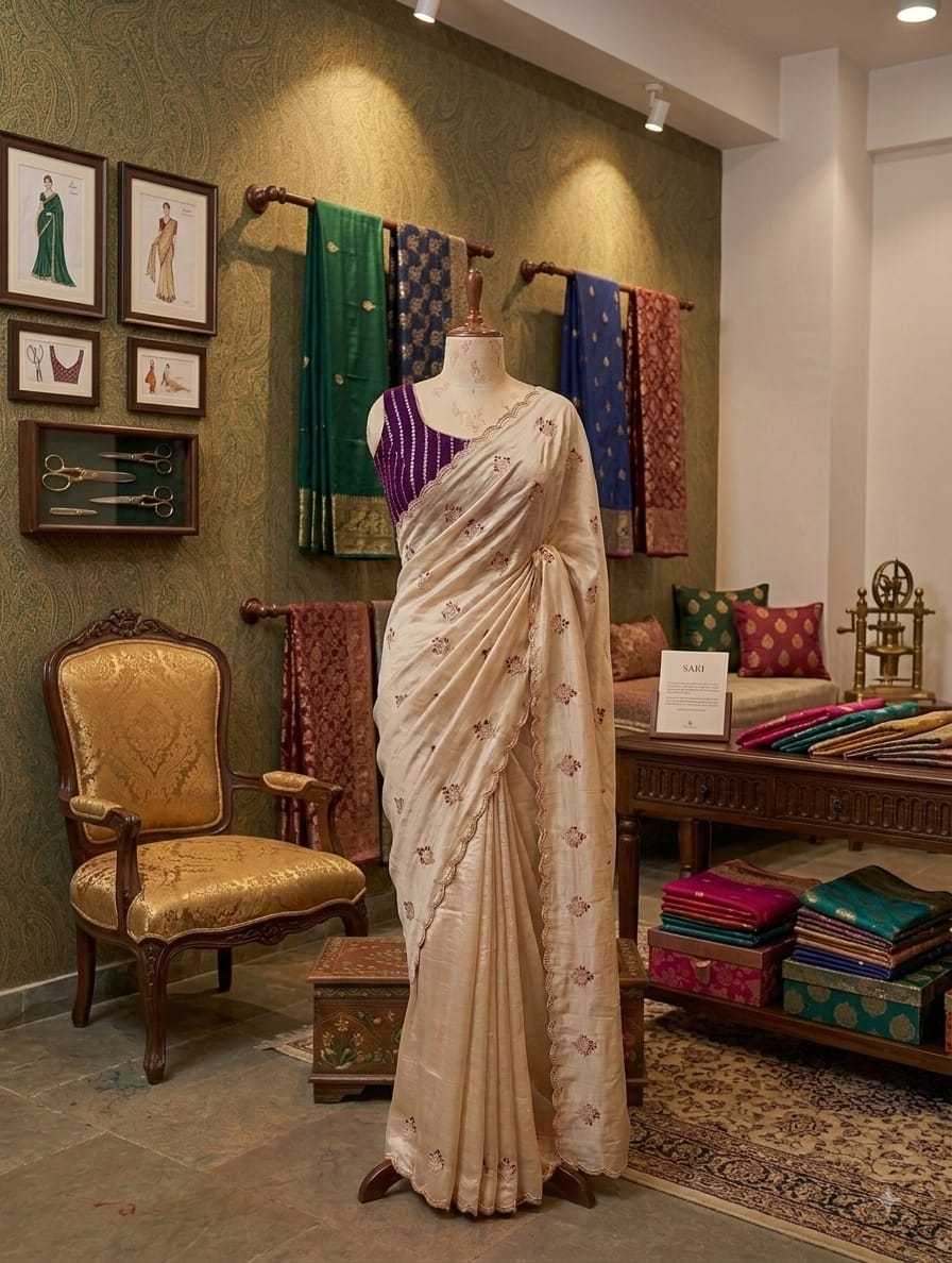 Vichitra Silk Traditional Saree