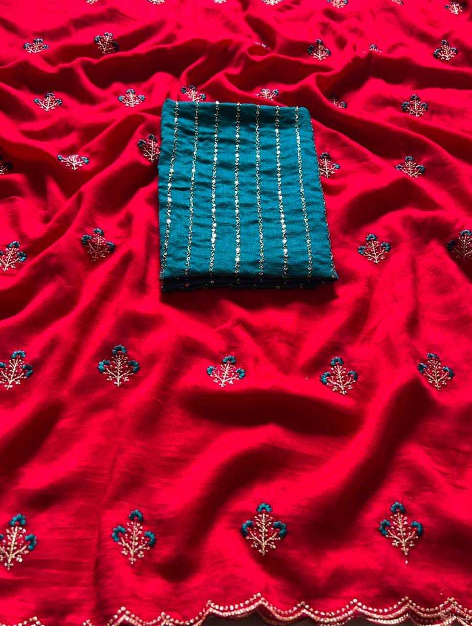 Vichitra Silk Traditional Saree