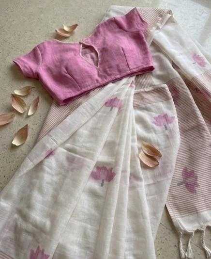 Linen Printed Saree