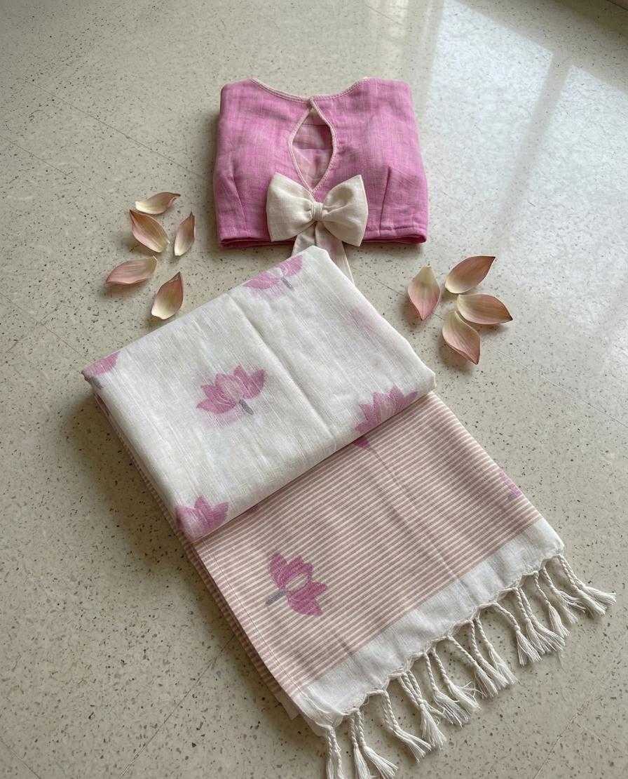 Linen Printed Saree