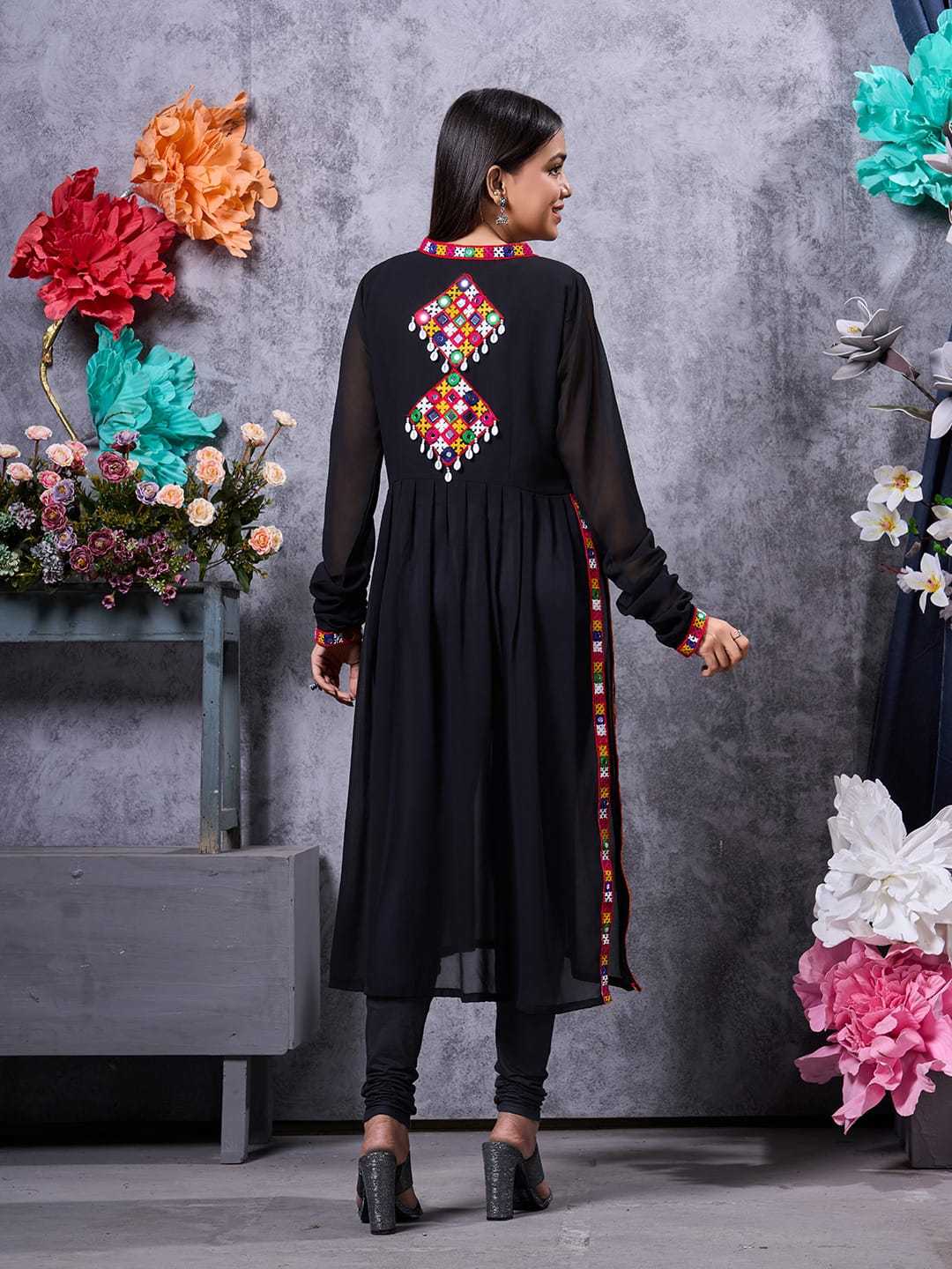 Faux Georgette Designer Kurti in White