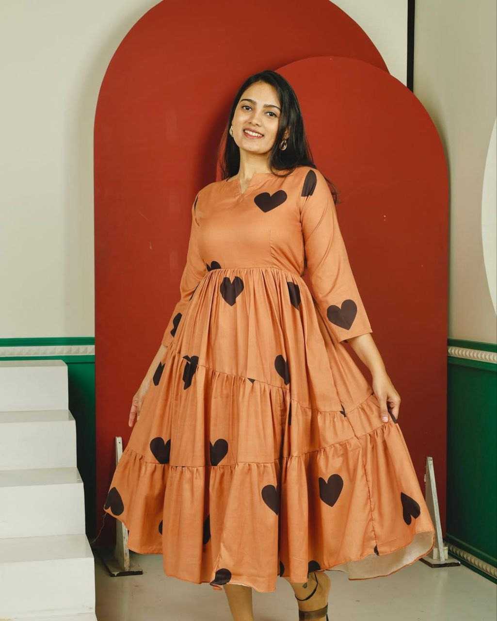 Cotton Printed Gown