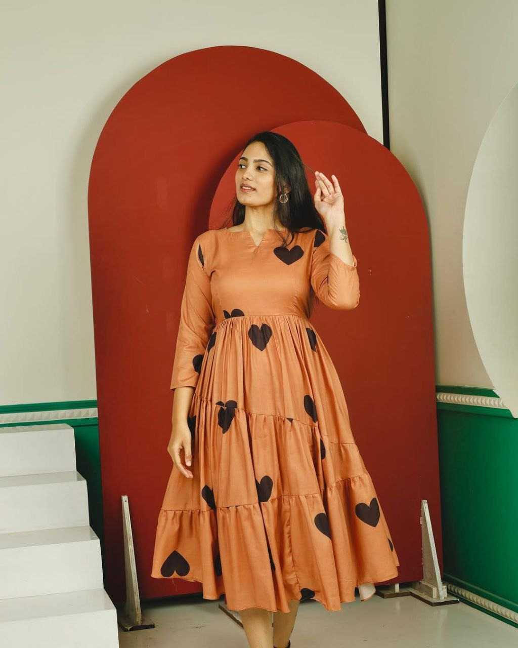 Cotton Printed Gown