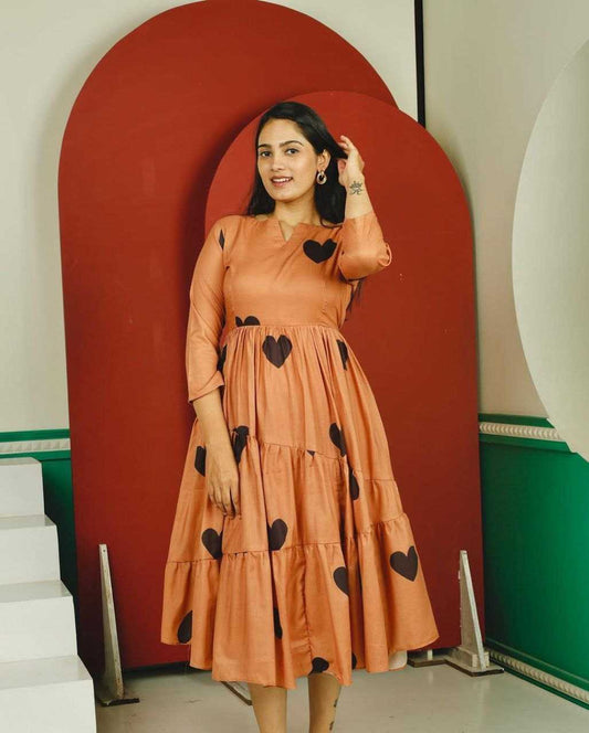 Cotton Printed Gown