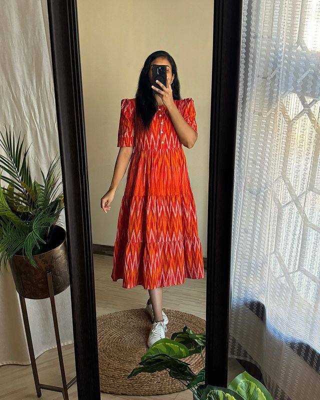 Heavy Muslin Printed Gown
