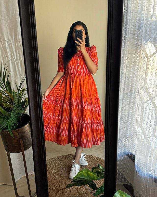 Heavy Muslin Printed Gown