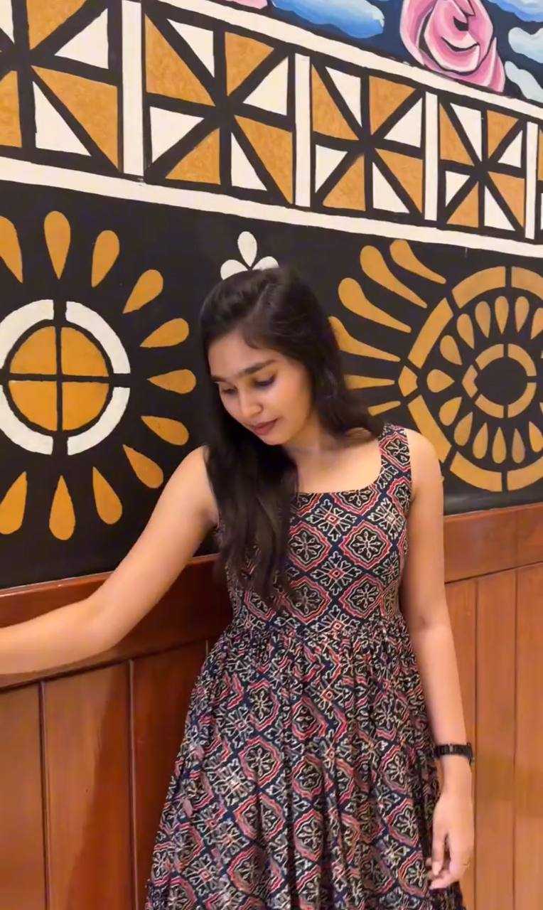 Cotton Printed Gown