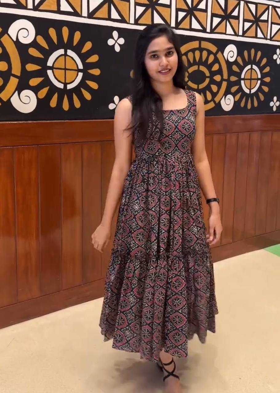 Cotton Printed Gown