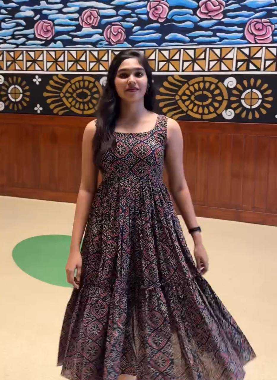 Cotton Printed Gown
