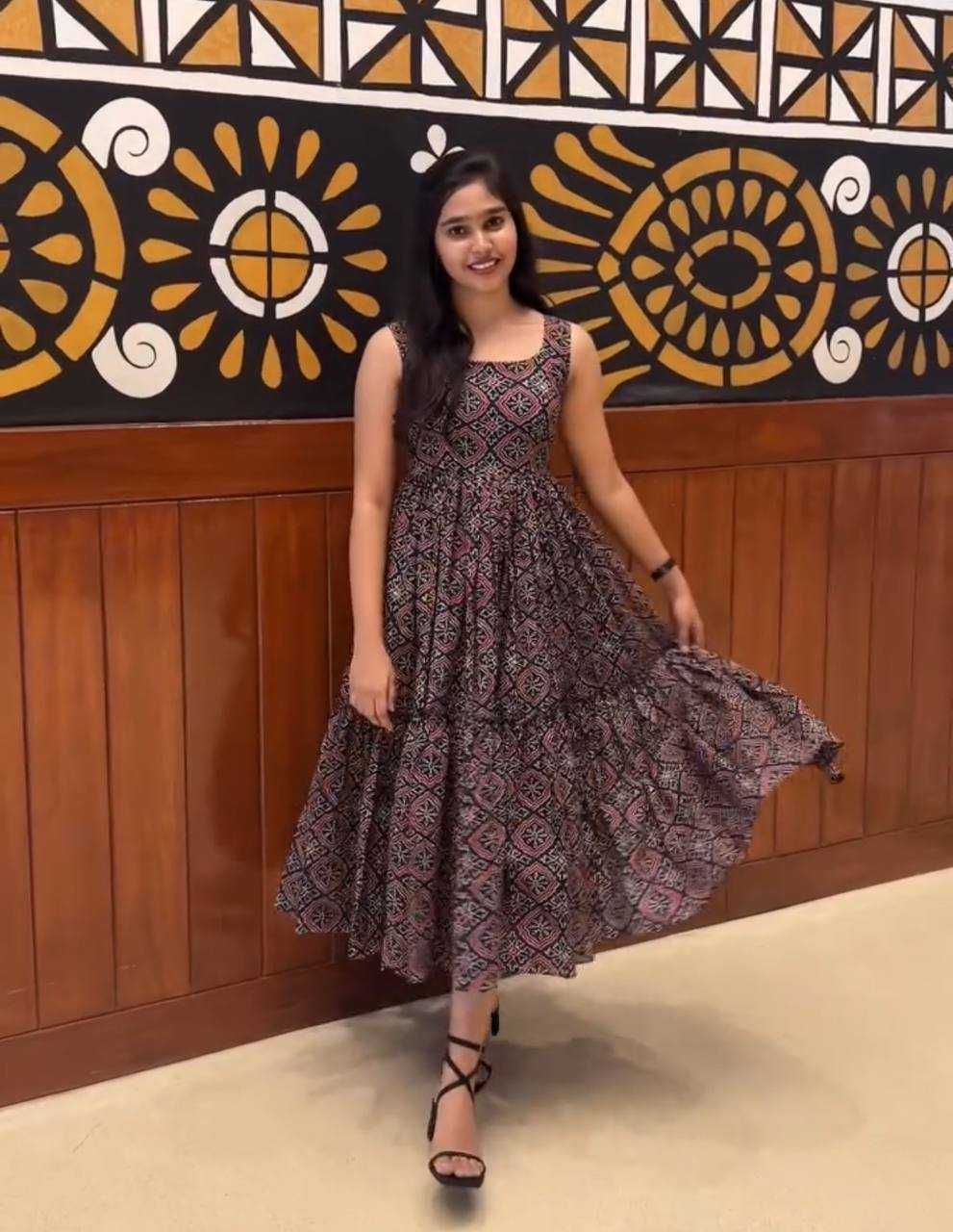 Cotton Printed Gown