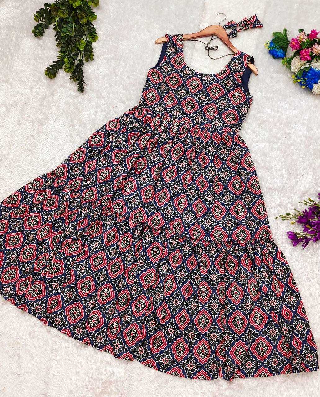 Cotton Printed Gown
